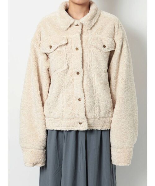 merry jenny（メリージェニー）の「ステンカラーエコーファーカバーオール（カバーオール・レディース・アイボリー/ブラック/ブラウン・FREE）」の22枚目の写真