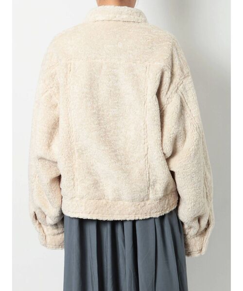 merry jenny（メリージェニー）の「ステンカラーエコーファーカバーオール（カバーオール・レディース・アイボリー/ブラック/ブラウン・FREE）」の6枚目の写真