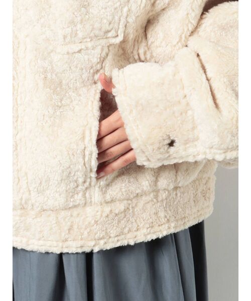 merry jenny（メリージェニー）の「ステンカラーエコーファーカバーオール（カバーオール・レディース・アイボリー/ブラック/ブラウン・FREE）」の20枚目の写真