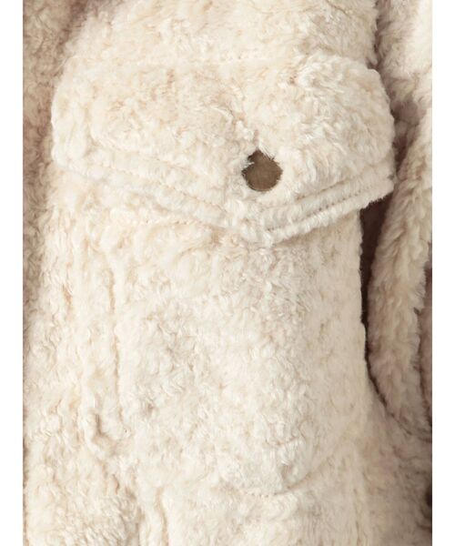 merry jenny（メリージェニー）の「ステンカラーエコーファーカバーオール（カバーオール・レディース・アイボリー/ブラック/ブラウン・FREE）」の15枚目の写真