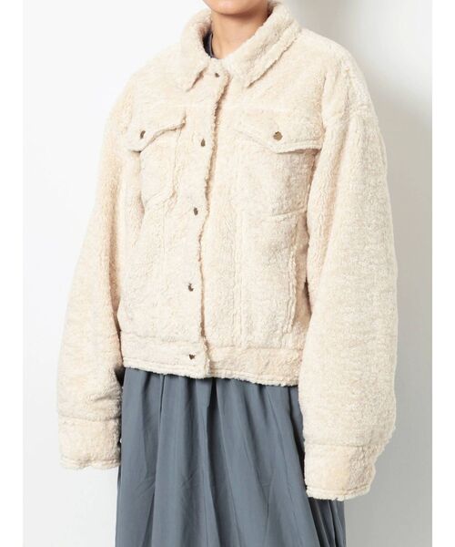 merry jenny（メリージェニー）の「ステンカラーエコーファーカバーオール（カバーオール・レディース・アイボリー/ブラック/ブラウン・FREE）」の18枚目の写真