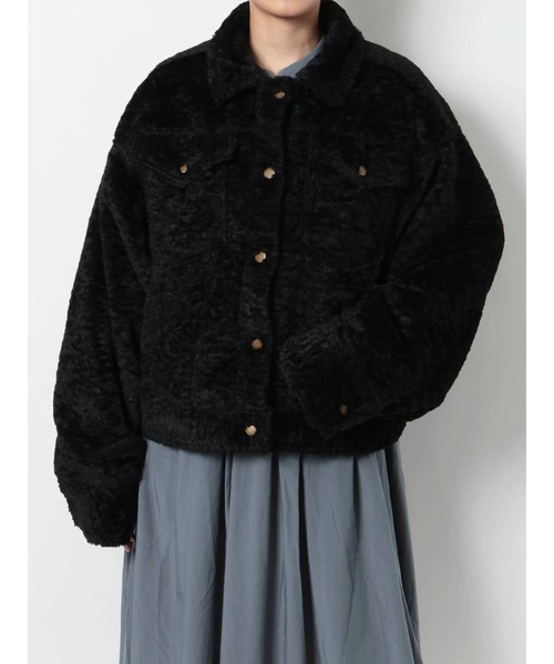 merry jenny（メリージェニー）の「ステンカラーエコーファーカバーオール（カバーオール・レディース・アイボリー/ブラック/ブラウン・FREE）」の10枚目の写真