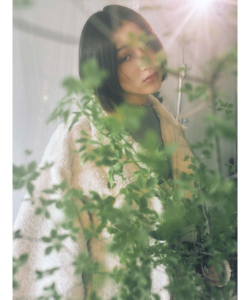 merry jenny（メリージェニー）の「ステンカラーエコーファーカバーオール（カバーオール・レディース・アイボリー/ブラック/ブラウン・FREE）」の8枚目の写真