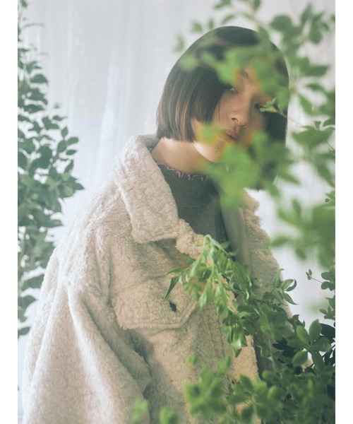 merry jenny（メリージェニー）の「ステンカラーエコーファーカバーオール（カバーオール・レディース・アイボリー/ブラック/ブラウン・FREE）」の19枚目の写真