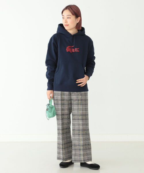 BEAMS BOY（ビームスボーイ）の「BEAMS BOY / チェック スラックス（スラックス・レディース・ダークブラウン/ベージュ・1/0）」の4枚目の写真