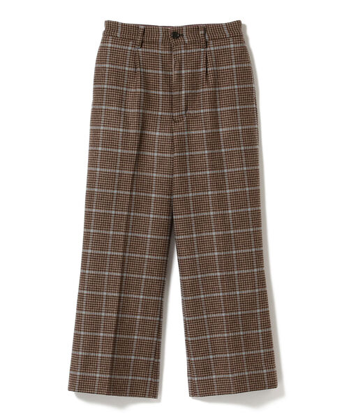 BEAMS BOY（ビームスボーイ）の「BEAMS BOY / チェック スラックス（スラックス・レディース・ダークブラウン/ベージュ・1/0）」の20枚目の写真