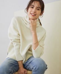 ROPE' | 【一部WEB限定】タスマニアウールタートルネックフォルムプルオーバーニット(ニット/セーター)