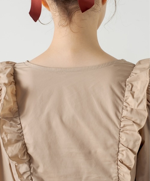 OLIVE des OLIVE（オリーブデオリーブ）の「天使の7分袖ブラウス（シャツ/ブラウス・レディース・オフホワイト/ブラウン/ブラック/ベージュ・FREE）」の15枚目の写真