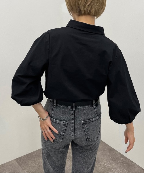 apres jour mignon（アプレジュールミニョン）の「袖ボリュームシャツ【ZOZOTOWN限定アイテム】（シャツ/ブラウス・レディース・オフホワイト/ブラック/オレンジ・X-LARGE/フリー）」の21枚目の写真