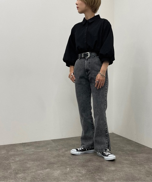 apres jour mignon（アプレジュールミニョン）の「袖ボリュームシャツ【ZOZOTOWN限定アイテム】（シャツ/ブラウス・レディース・オフホワイト/ブラック/オレンジ・X-LARGE/フリー）」の18枚目の写真