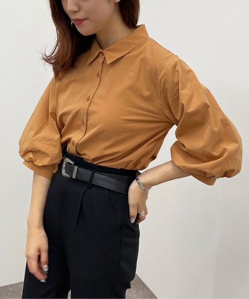 apres jour mignon（アプレジュールミニョン）の「袖ボリュームシャツ【ZOZOTOWN限定アイテム】（シャツ/ブラウス・レディース・オフホワイト/ブラック/オレンジ・X-LARGE/フリー）」の14枚目の写真