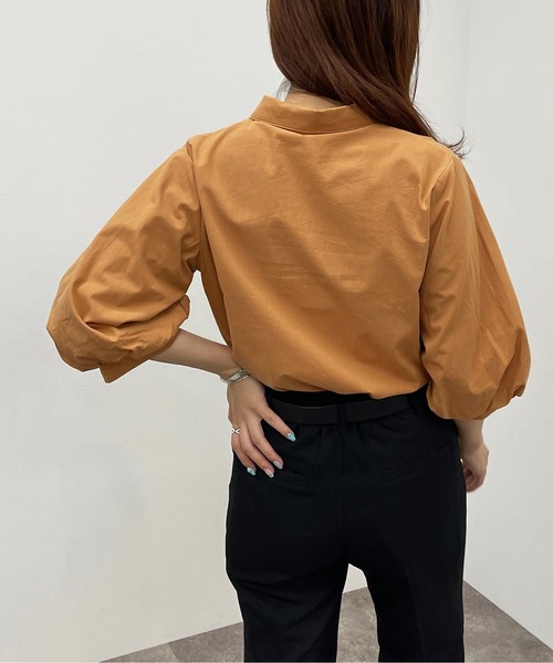 apres jour mignon（アプレジュールミニョン）の「袖ボリュームシャツ【ZOZOTOWN限定アイテム】（シャツ/ブラウス・レディース・オフホワイト/ブラック/オレンジ・X-LARGE/フリー）」の16枚目の写真