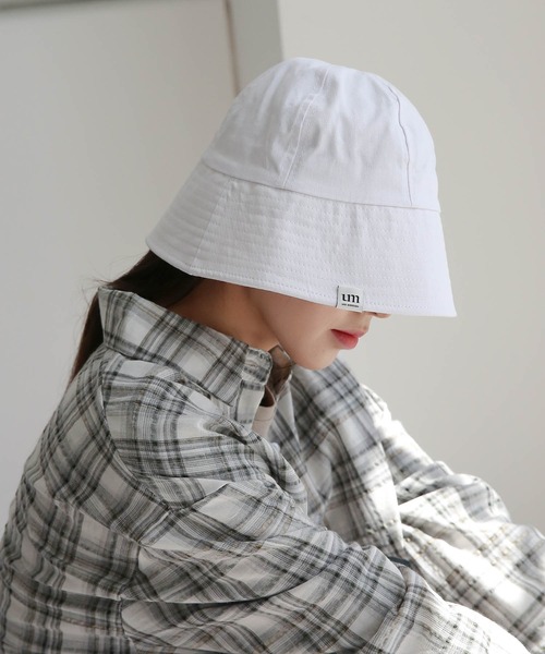 UNE MANSION(ユヌマンション)の「コットンベーシックバケットハット(ハット・レディース・ホワイト/ブラック/ベージュ・ONE SIZE)」の16枚目の写真