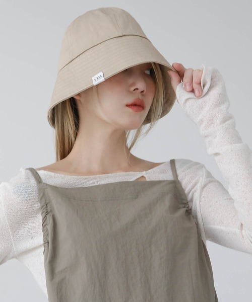 UNE MANSION(ユヌマンション)の「コットンベーシックバケットハット(ハット・レディース・ホワイト/ブラック/ベージュ・ONE SIZE)」の17枚目の写真