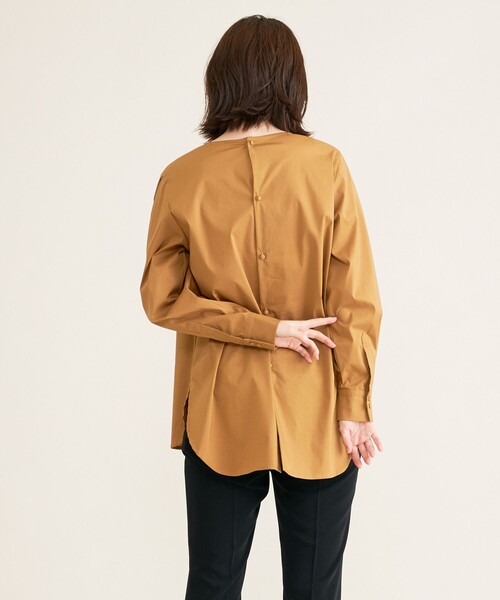 SHARE PARK（シェアパーク）の「【洗える】パフスリーブブラウス（シャツ/ブラウス・レディース・グレー系/黄土色系/アイボリー系・1）」の7枚目の写真