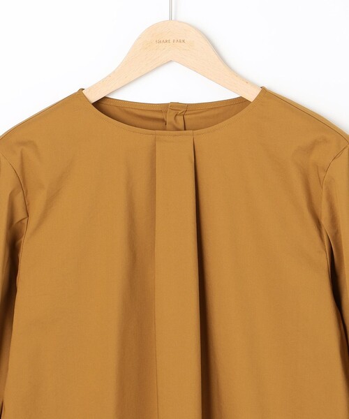 SHARE PARK（シェアパーク）の「【洗える】パフスリーブブラウス（シャツ/ブラウス・レディース・グレー系/黄土色系/アイボリー系・1）」の14枚目の写真