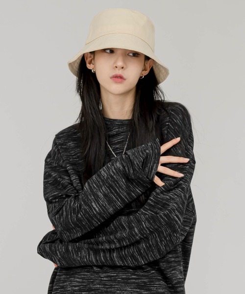 FOLLOWIN（フォロウィン）の「ベーシックコットンバケットハット（ハット・レディース・ホワイト/ブラック/ライトベージュ・ONE SIZE）」の11枚目の写真