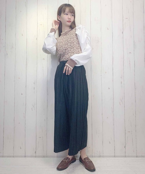 Clice de Paris(クリシェドゥパリス)の「K/プリーツパンツ(その他パンツ・レディース・グレー/ブラック/カーキ・ONESIZE)」の11枚目の写真