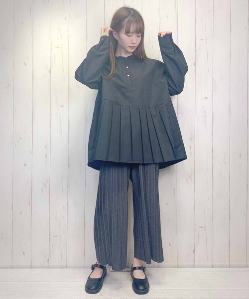 Clice de Paris(クリシェドゥパリス)の「K/プリーツパンツ(その他パンツ・レディース・グレー/ブラック/カーキ・ONESIZE)」の12枚目の写真