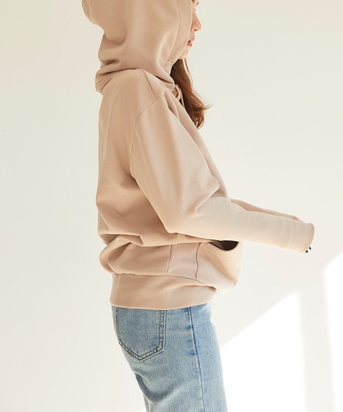RANDEBOO（ランデブー）の「Puff hoodie top（スウェット・レディース・ネイビー/ピンクベージュ・FREE）」の22枚目の写真