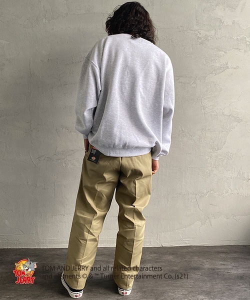 B ONE SOUL（ビーワンソウル）の「【WEB限定】[SEQUENCE BY B-ONE-SOUL/シークエンス] トムとジェリー カレッジロゴプリントスウェット（スウェット・レディース・チャコールグレー/ダークグリーン/オートミール・M/L/XL）」の15枚目の写真