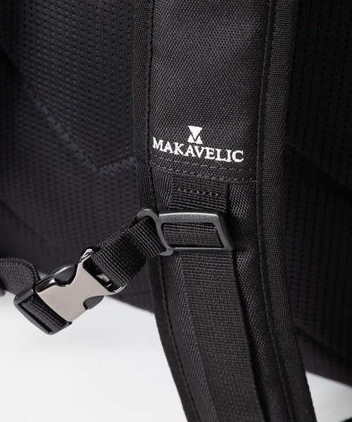 MAKAVELIC(マキャベリック)の「【62】【MAKAVELIC】DOUBLE BELT PMD MIX DAYPACK(バックパック/リュック・メンズ・ブラック/ネイビー系・FREE)」の15枚目の写真