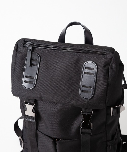 MAKAVELIC(マキャベリック)の「【62】【MAKAVELIC】DOUBLE BELT PMD MIX DAYPACK(バックパック/リュック・メンズ・ブラック/ネイビー系・FREE)」の14枚目の写真
