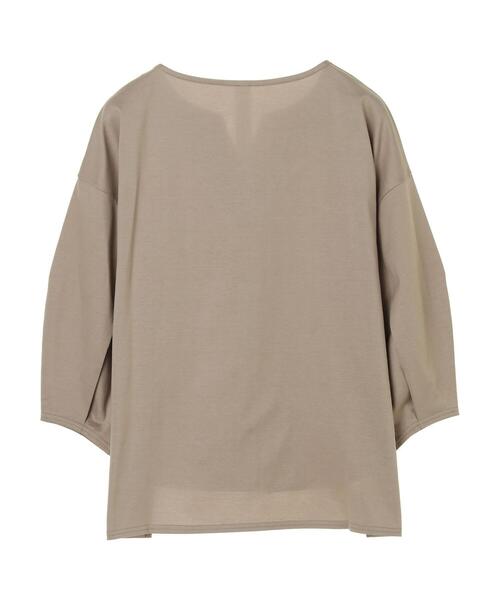 GARAGE OF GOOD CLOTHING（ガレージオブグッドクロージング）の「タック袖スキッパープルオーバー＊（Tシャツ/カットソー・レディース・グレイッシュベージュ/ネイビー/ホワイト・FREE）」の10枚目の写真