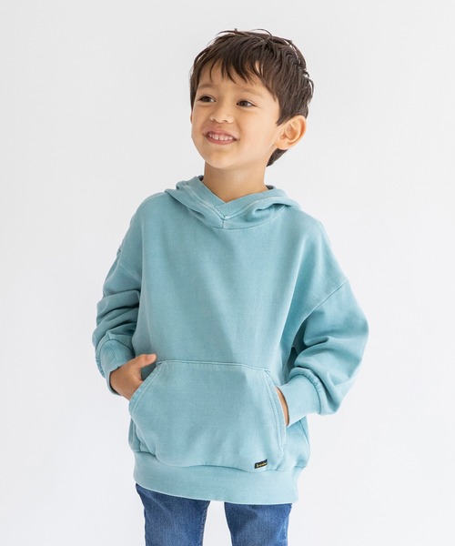 BRANSHES(ブランシェス)の「ピグメント染めパーカー(パーカー・キッズ・サックスブルー/キャメル/チャコールグレー/ベージュ・100cm/110cm/120cm/90cm/140cm/150cm/130cm)」の1枚目の写真