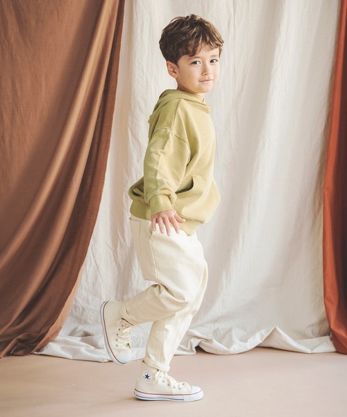 BRANSHES(ブランシェス)の「ピグメント染めパーカー(パーカー・キッズ・サックスブルー/キャメル/チャコールグレー/ベージュ・100cm/110cm/120cm/90cm/140cm/150cm/130cm)」の19枚目の写真