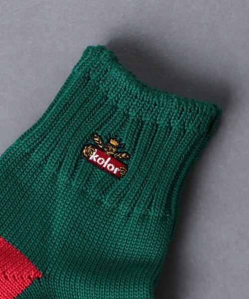 kolor(カラー)の「<kolor(カラー)> ショート ソックス■■■(ソックス/靴下・メンズ・ダークグリーン/ネイビー・FREE)」の3枚目の写真