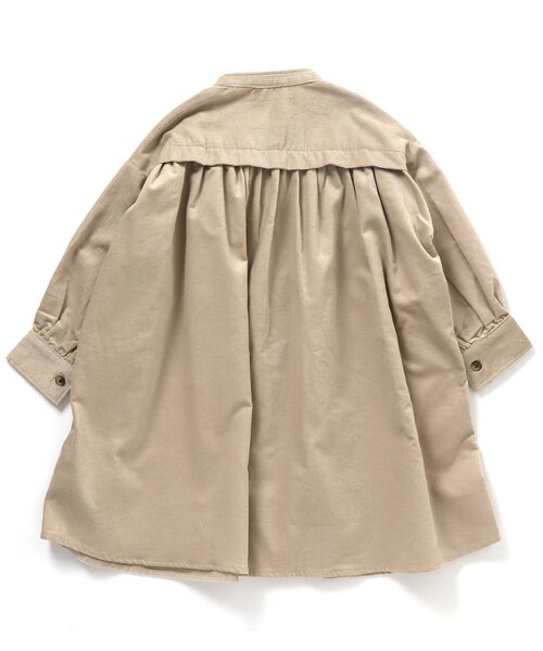 BREEZE(ブリーズ)の「/コーデュロイシャツワンピース(シャツワンピース・キッズ・アイボリー/ブラウン・140/120/150/90/100/110/130)」の4枚目の写真