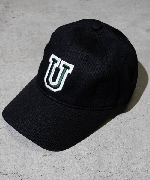 UNIVERSAL OVERALL（ユニバーサルオーバーオール）の「【Y】UNIVERSAL OVERALL 　ワッペンキャップ（キャップ・キッズ・ブラック/ダークグリーン/アイボリー・FREE）」の3枚目の写真