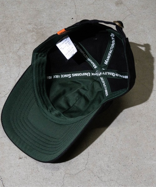 UNIVERSAL OVERALL（ユニバーサルオーバーオール）の「【Y】UNIVERSAL OVERALL 　ワッペンキャップ（キャップ・キッズ・ブラック/ダークグリーン/アイボリー・FREE）」の8枚目の写真