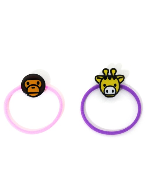 A BATHING APE（アベイシングエイプ）の「BABY MILO FRIENDS HAIR RUBBER BAND SET K（ヘアゴム・キッズ・ホワイト/サックスブルー/イエロー・FREE）」の3枚目の写真