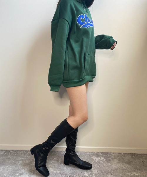 shopnikoniko(ショップニコニコ)の「スクエアトゥ ロングブーツ(ブーツ・レディース・ブラック/ブラウン/ブラック系その他・LL/S/M/L)」の18枚目の写真