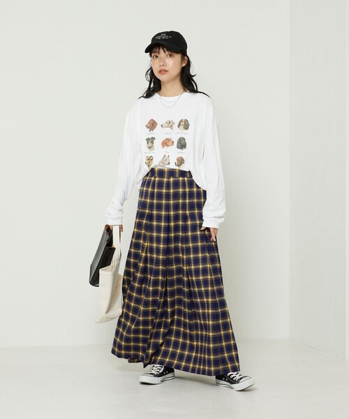 FREAK'S STORE(フリークスストア)の「9DOGs ARTロンT(Tシャツ/カットソー・レディース・ベージュ/ホワイト/ライトグレー/オフホワイト/グレー・フリ-)」の10枚目の写真