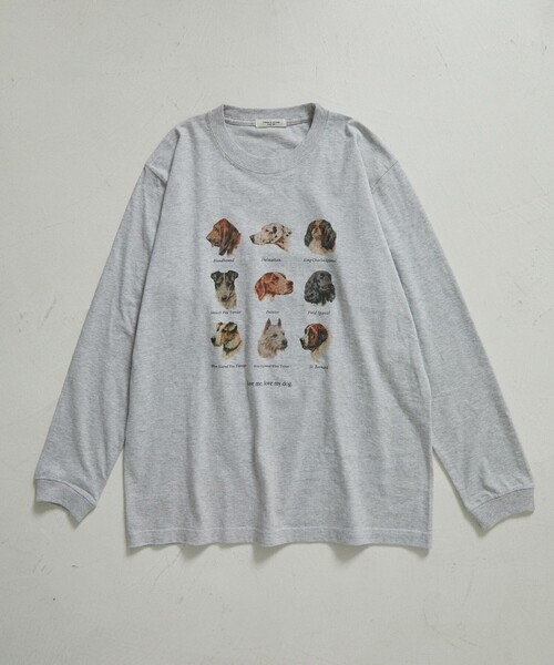 FREAK'S STORE(フリークスストア)の「9DOGs ARTロンT(Tシャツ/カットソー・レディース・ベージュ/ホワイト/ライトグレー/オフホワイト/グレー・フリ-)」の17枚目の写真