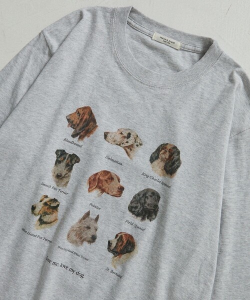 FREAK'S STORE(フリークスストア)の「9DOGs ARTロンT(Tシャツ/カットソー・レディース・ベージュ/ホワイト/ライトグレー/オフホワイト/グレー・フリ-)」の18枚目の写真