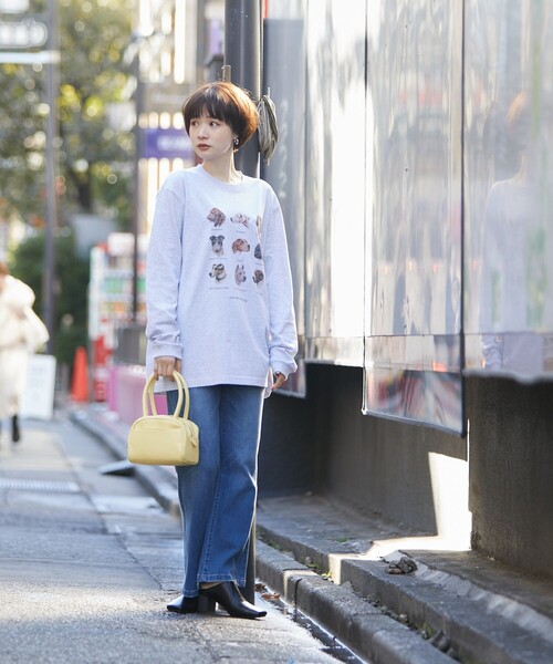 FREAK'S STORE(フリークスストア)の「9DOGs ARTロンT(Tシャツ/カットソー・レディース・ベージュ/ホワイト/ライトグレー/オフホワイト/グレー・フリ-)」の19枚目の写真