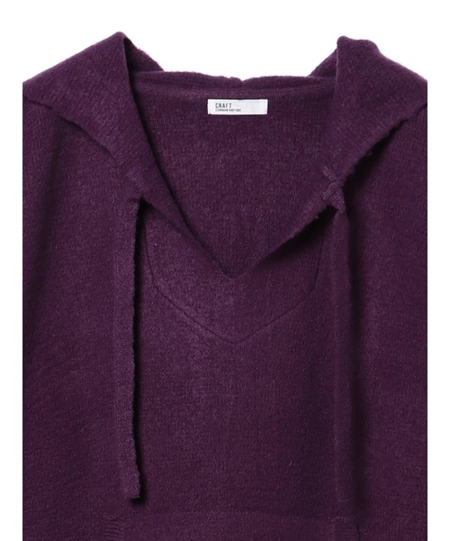 CRAFT STANDARD BOUTIQUE（クラフトスタンダードブティック）の「メキシカンニットパーカー　＊◇（ニット/セーター・レディース・ブラック/ベージュ/キャメル/パープル・FREE）」の19枚目の写真