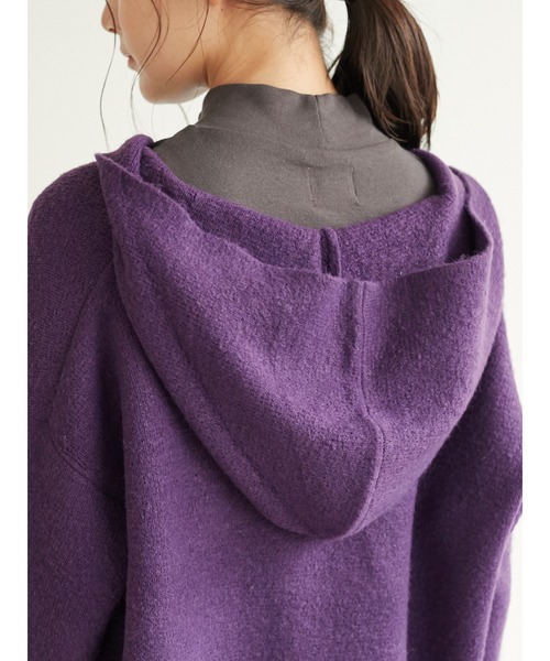 CRAFT STANDARD BOUTIQUE（クラフトスタンダードブティック）の「メキシカンニットパーカー　＊◇（ニット/セーター・レディース・ブラック/ベージュ/キャメル/パープル・FREE）」の15枚目の写真