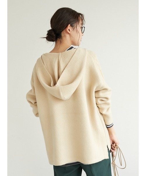 CRAFT STANDARD BOUTIQUE（クラフトスタンダードブティック）の「メキシカンニットパーカー　＊◇（ニット/セーター・レディース・ブラック/ベージュ/キャメル/パープル・FREE）」の8枚目の写真