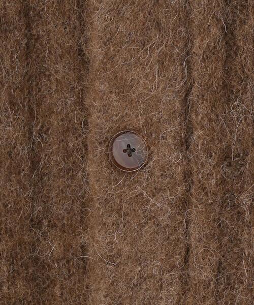 AURALEE（オーラリー）の「＜AURALEE（オーラリー）＞ワイドリブ ニット カーディガン ■■■（カーディガン/ボレロ・レディース・ブラウン/イエロー・0）」の7枚目の写真