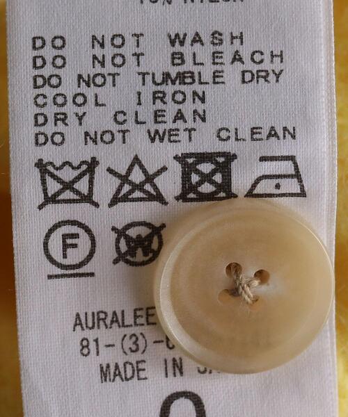 AURALEE（オーラリー）の「＜AURALEE（オーラリー）＞ワイドリブ ニット カーディガン ■■■（カーディガン/ボレロ・レディース・ブラウン/イエロー・0）」の9枚目の写真