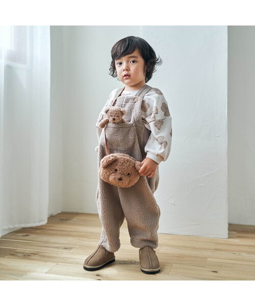 apres les cours（アプレレクール）の「tiny bear ポシェット（ショルダーバッグ・キッズ・ベージュ/アイボリー・FREE）」の4枚目の写真