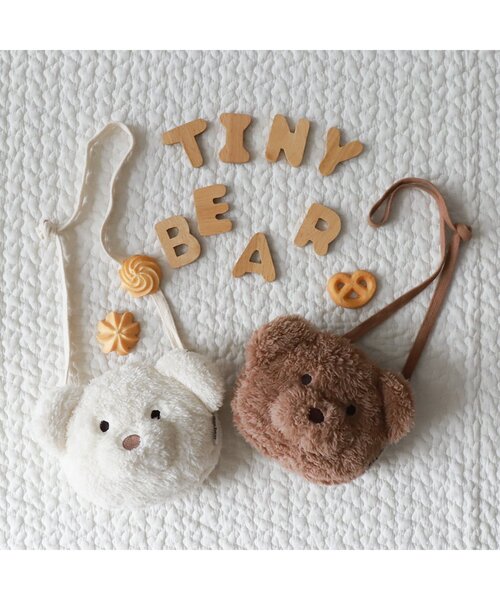 apres les cours（アプレレクール）の「tiny bear ポシェット（ショルダーバッグ・キッズ・ベージュ/アイボリー・FREE）」の9枚目の写真