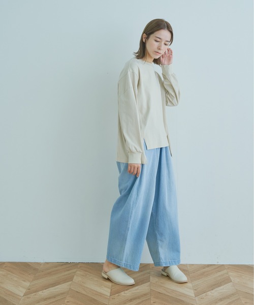 Kelen（ケレン）の「「KELEN/ ケレン」タック&ギャザーバルーンラインパンツ"JESSI DENIM"（デニムパンツ・レディース・ライトインディゴブルー/ワンウォッシュ・S/M）」の20枚目の写真