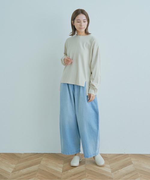 Kelen（ケレン）の「「KELEN/ ケレン」タック&ギャザーバルーンラインパンツ"JESSI DENIM"（デニムパンツ・レディース・ライトインディゴブルー/ワンウォッシュ・S/M）」の21枚目の写真