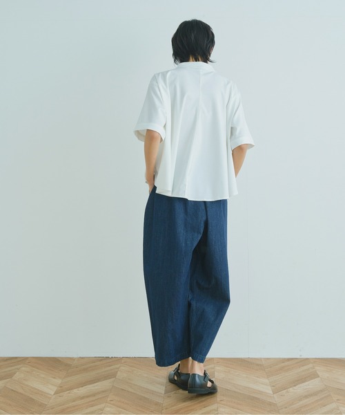 Kelen（ケレン）の「「KELEN/ ケレン」タック&ギャザーバルーンラインパンツ"JESSI DENIM"（デニムパンツ・レディース・ライトインディゴブルー/ワンウォッシュ・S/M）」の4枚目の写真